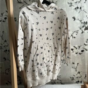 Louis Louise cream sweatshirt dress with glittery flowers